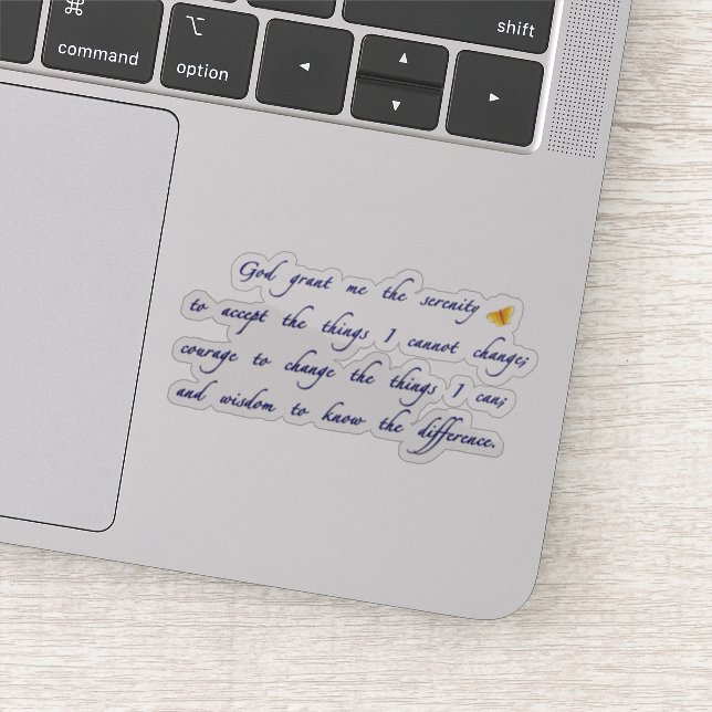 Serenity prayer (Detail)