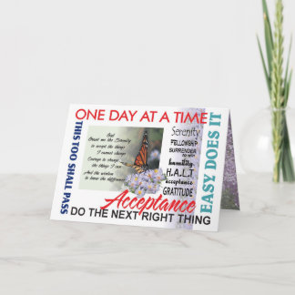 serenity prayer and inspirations card