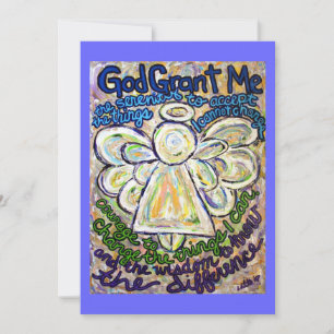 Serenity Prayer Angel Art Invitation or Invites