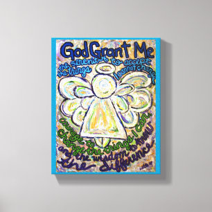 Serenity Prayer Angel Painting Art Print (Small)