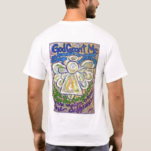 Serenity Prayer Angel T-shirt (back)