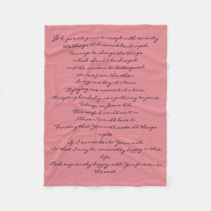 Serenity Prayer Blanket