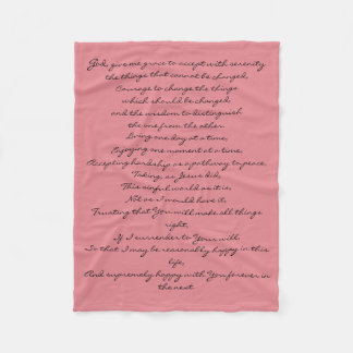 Serenity Prayer Blanket