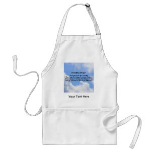 Serenity Prayer Blue Sky Standard Apron