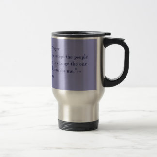 SERENITY PRAYER - BLUE TRAVEL MUG