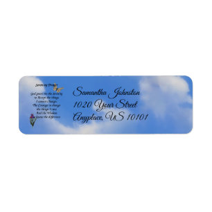 Serenity Prayer Butterfly Inspirational Address