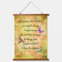 Serenity Prayer Butterfly Inspirational