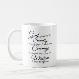Serenity Prayer by Petra Ortiz coffee mug