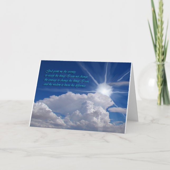 Serenity prayer card1nf card (Front)