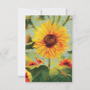 Serenity Prayer card with Yellow Sunflower design