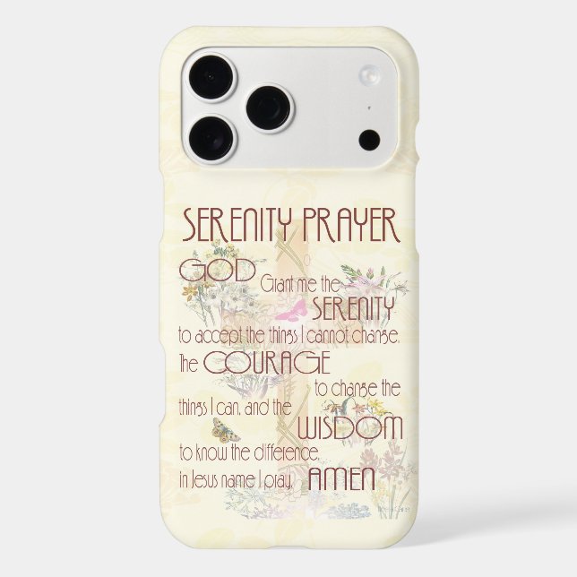 Serenity Prayer Case-Mate iPhone Case (Back)