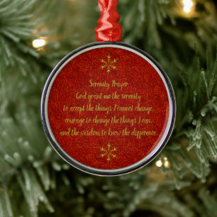 Serenity Prayer Ceramic Ornament