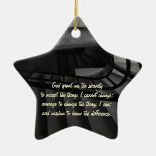 Serenity Prayer Ceramic Tree Decoration