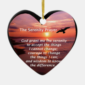 Serenity Prayer Ceramic Tree Decoration