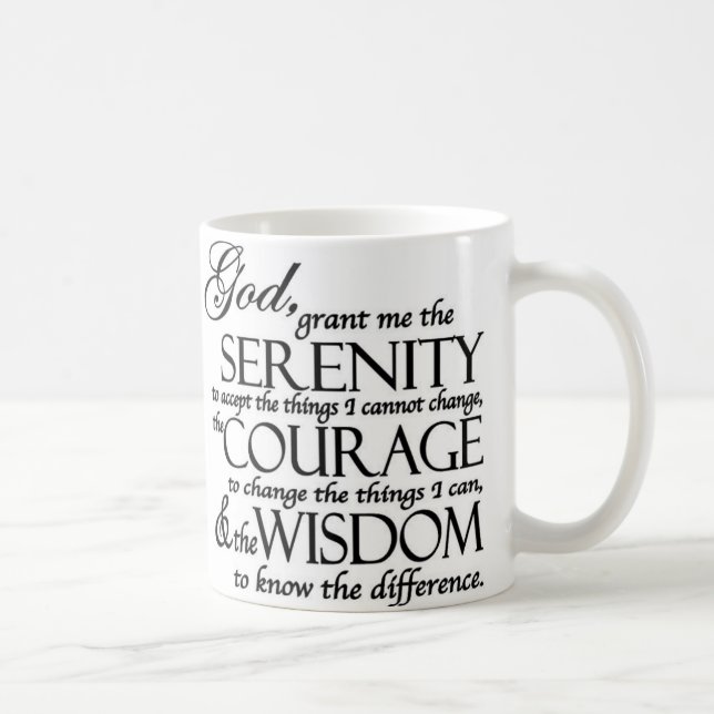 Serenity Prayer Coffee Mug (Right)