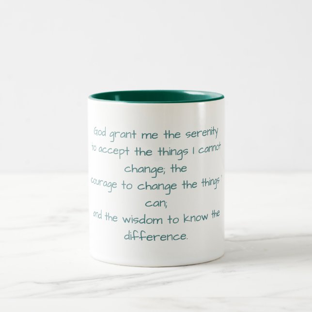 Serenity Prayer Coffee Mug (Center)
