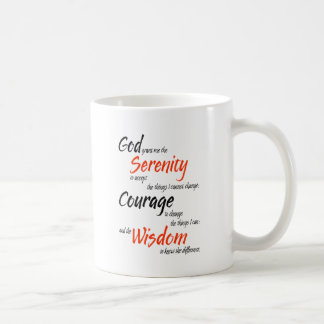 Serenity prayer coffee mug