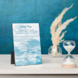 Serenity Prayer, Courage & Wisdom Plaque<br><div class="desc">This tabletop plaque has a beautiful image of a light blue sky with white clouds, and the full version of the Serenity Prayer by American theologian Reinhold Niebuhr: God, grant me the serenity to accept the things I cannot change, the courage to change the things I can, and the wisdom...</div>