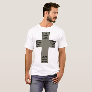 Serenity Prayer Cross Quote Unisex T-Shirt