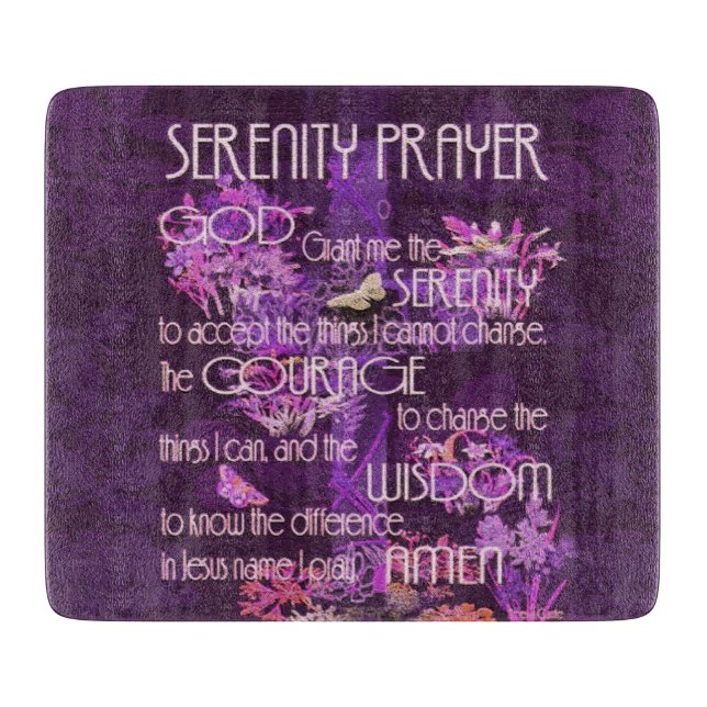 Serenity Prayer Cutting Board (Front)