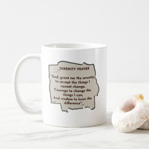 Serenity Prayer Daily Reminder Coffee Mug