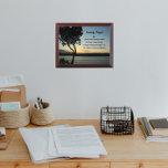 Serenity Prayer Evening Sunset Plaque<br><div class="desc">Wood wall plaque that features the scenic photo image of a scenic,  evening sunset and a dark tree silhouette along with the inspirational words of the Serenity Prayer. Select your wall plaque size. Makes a thoughtful gift for family and friends!</div>
