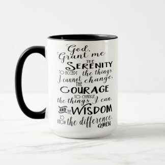 Serenity Prayer Faith Coffee Mug
