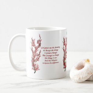 Serenity Prayer Flowering Tree Inspirational Coffee Mug