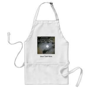 Serenity Prayer Full Moon Inspirational Standard Apron