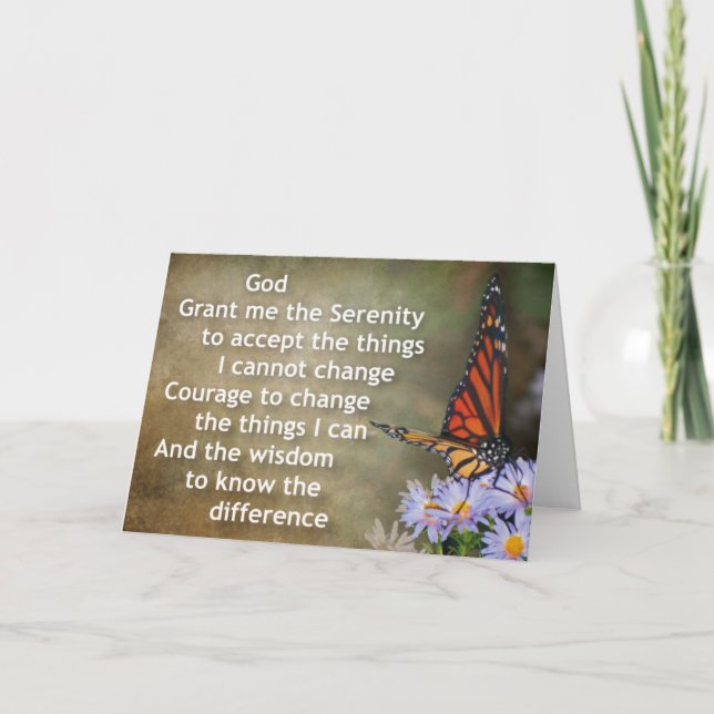 serenity prayer greeting card 18 (Front)