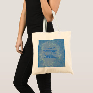 Serenity Prayer Hearts Inspirational Tote Bag