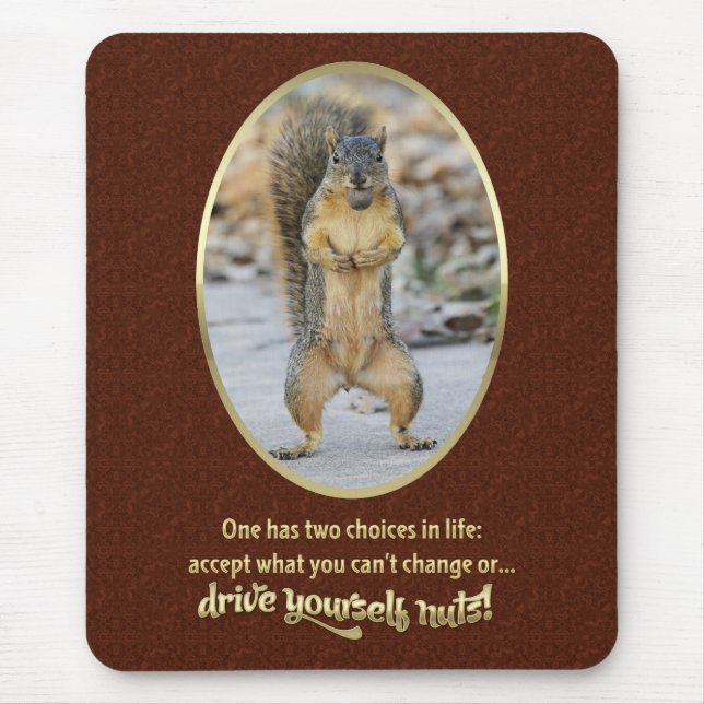 Serenity Prayer in a Nutshell Mouse Mat (Front)