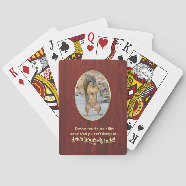 Serenity Prayer in a Nutshell Playing Cards (Back)