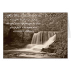 Serenity Prayer in French Waterfall Card