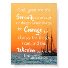 Serenity Prayer Inspirational Ocean Nautical