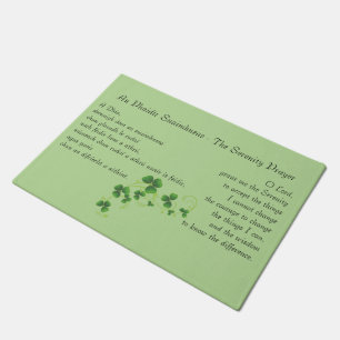 Serenity Prayer Irish English Doormat