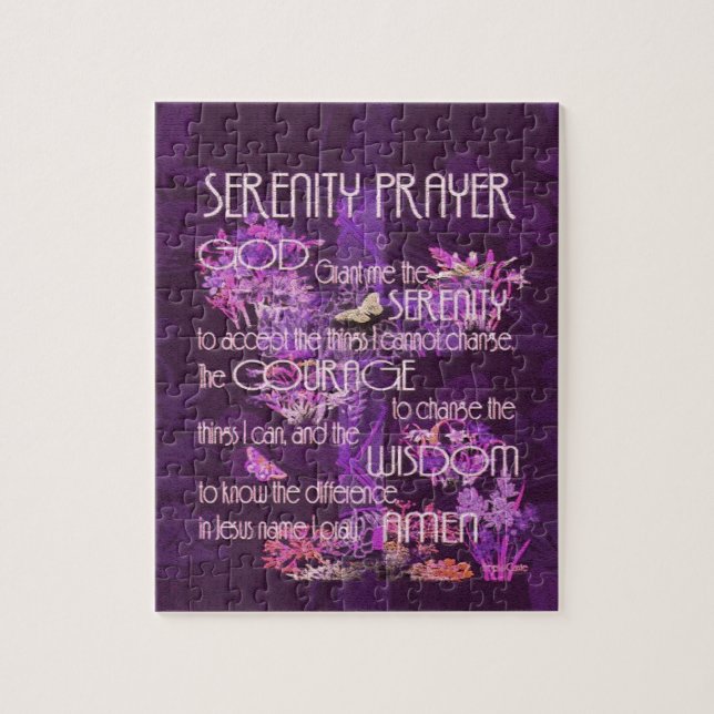 Serenity Prayer Jigsaw Puzzle (Vertical)
