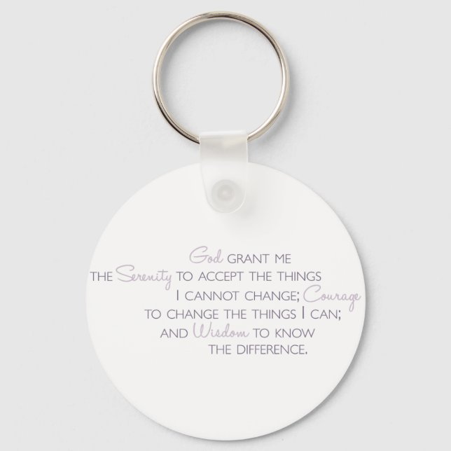 Serenity Prayer Key Ring (Front)