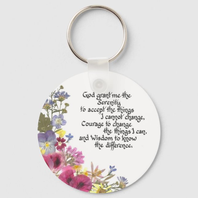 Serenity Prayer Key Ring (Front)