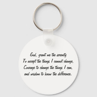 Serenity Prayer Key Ring