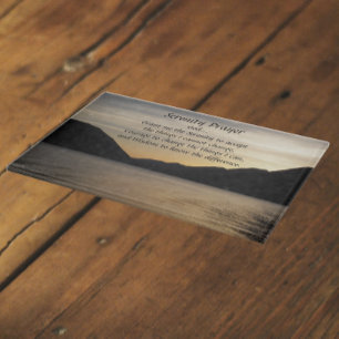 Serenity Prayer Lake Sunset Landscape Cutting Board