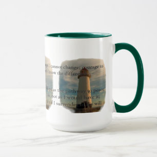 Serenity Prayer Lighthouse Mug