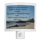 Serenity Prayer Lighthouse Nightlight