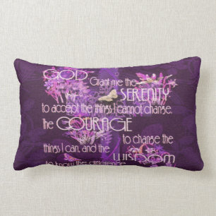 Serenity Prayer Lumbar Cushion