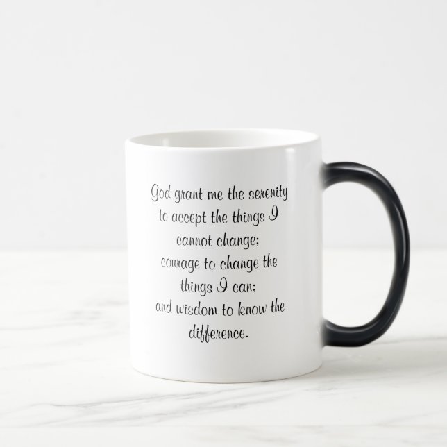 Serenity Prayer Magic Mug (Right)