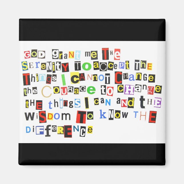 Serenity Prayer Magnet (Front)