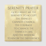 Serenity Prayer Magnet<br><div class="desc">God,  grant me the serenity to accept the things I cannot change,  The courage to change the things I can,  And the wisdom to know the difference.</div>