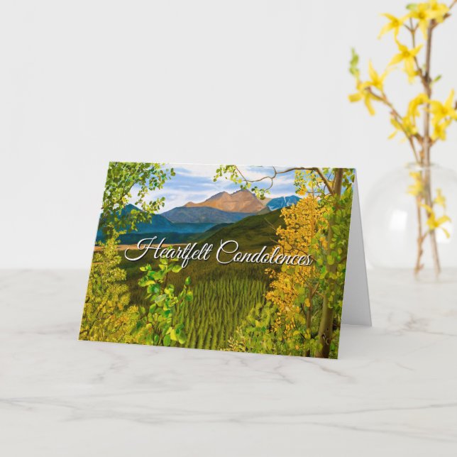 Serenity Prayer Memorial Card with Yellow Green (Yellow Flower)
