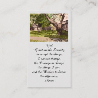 Serenity Prayer Memorial Funeral Watercolor Card