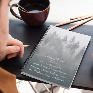 Serenity Prayer Misty Forest Photo Planner